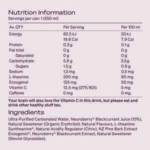 The Brain Drink for Calm & Clarity (250ml)⁺