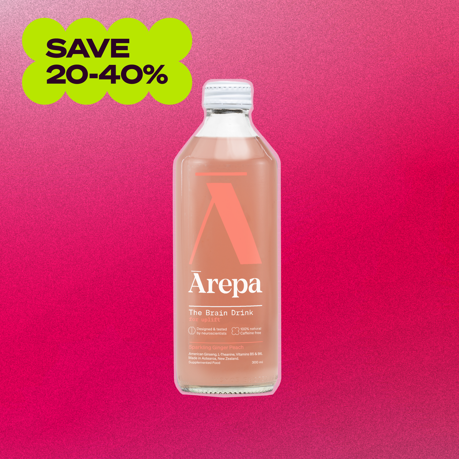 SALE - The Brain Drink for Uplift - Ginger Peach⁺