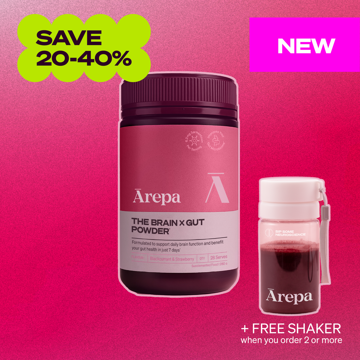 SALE - The Brain x Gut Powder⁺