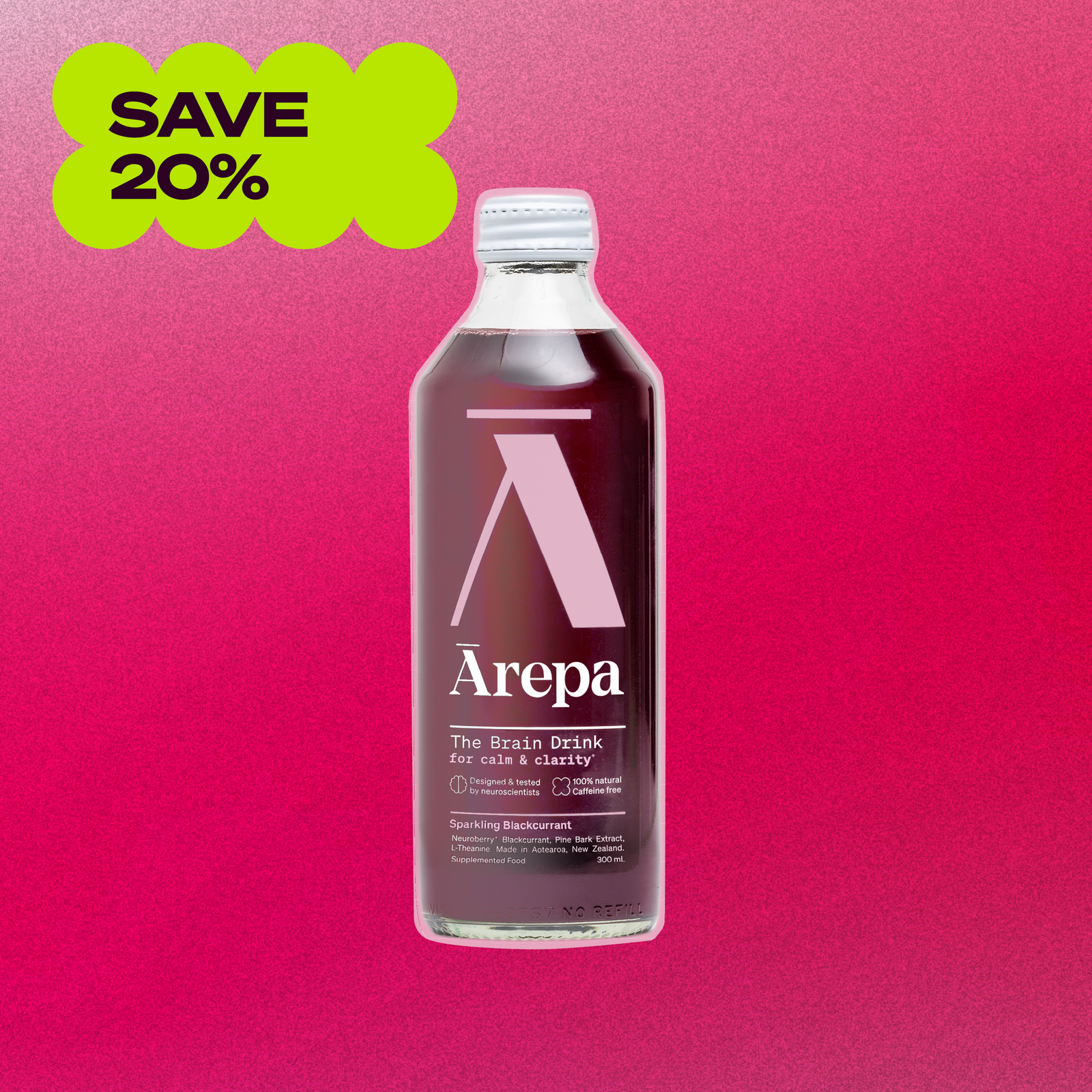 SALE - The Brain Drink for Calm & Clarity - Sparkling Blackcurrant